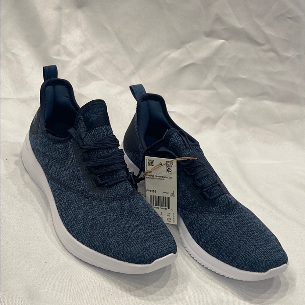 Reebok Blue Sneakers Knit Slip-On